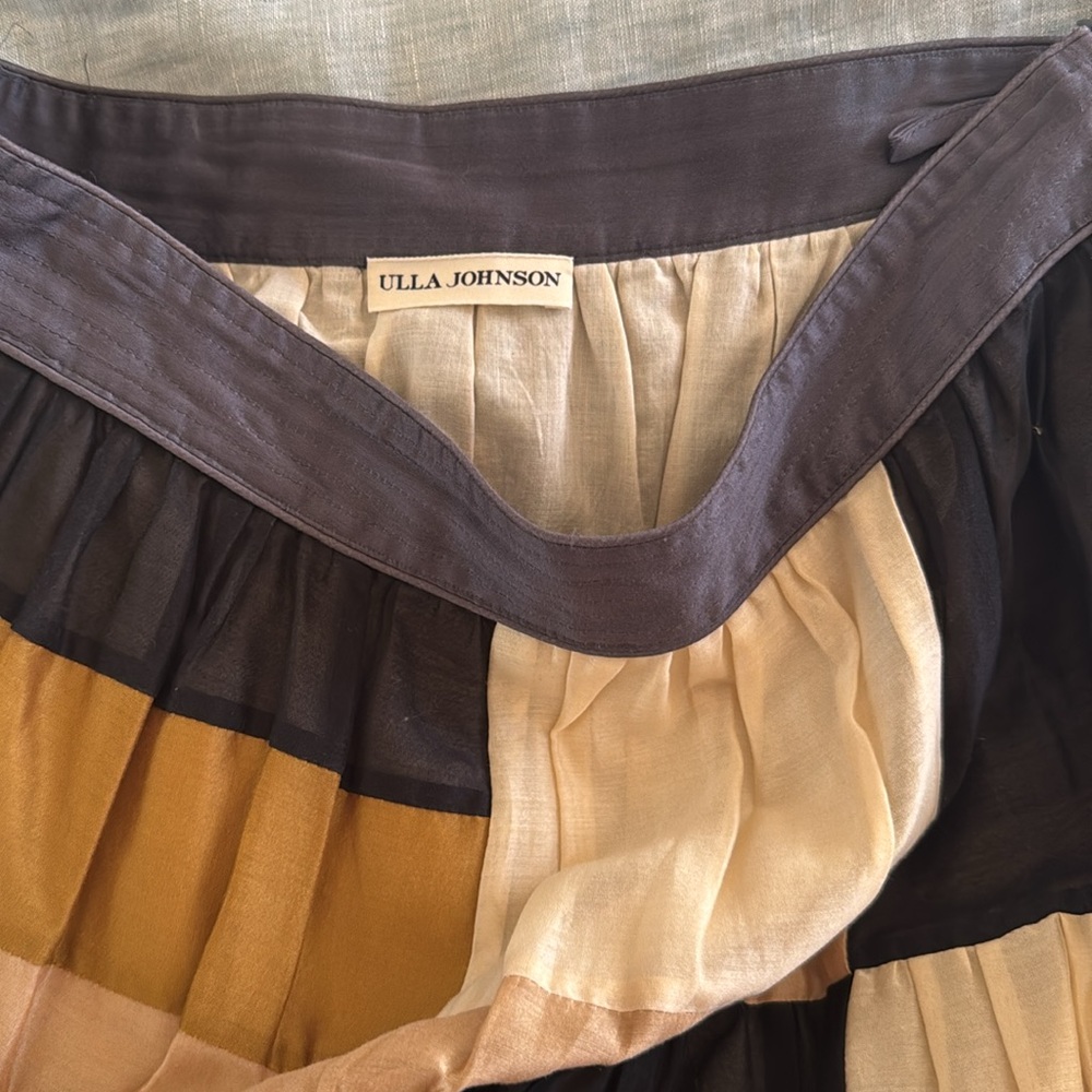 Ulla Johnson Colorblock  Midi Skirt Small 6 - Picture 5 of 5